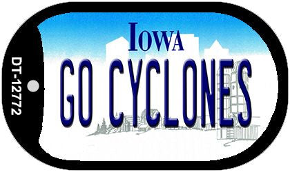 Go Cyclones Novelty Metal Dog Tag Necklace DT-12772