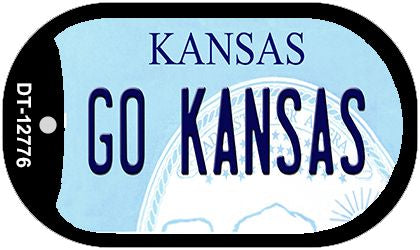 Go Kansas Novelty Metal Dog Tag Necklace DT-12776