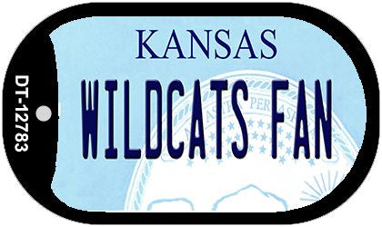 Wildcats Fan Novelty Metal Dog Tag Necklace DT-12783