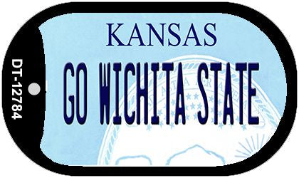 Go Wichita State Novelty Metal Dog Tag Necklace DT-12784