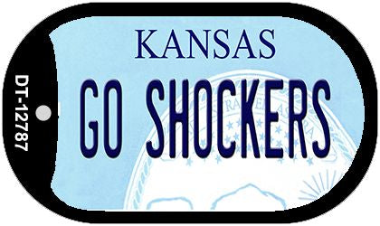 Go Shockers Novelty Metal Dog Tag Necklace DT-12787