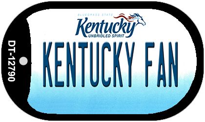 Kentucky Fan Novelty Metal Dog Tag Necklace DT-12790