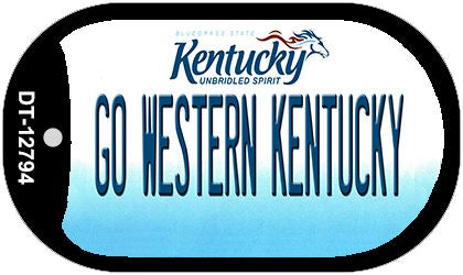 Go Western Kentucky Novelty Metal Dog Tag Necklace DT-12794