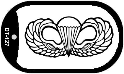 Parachute Badge Novelty Metal Dog Tag Necklace DT-127