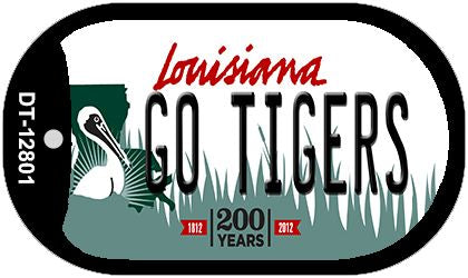 Go Tigers Novelty Metal Dog Tag Necklace DT-12801