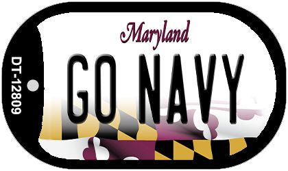 Go Navy Novelty Metal Dog Tag Necklace DT-12809