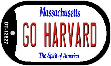 Go Harvard Novelty Metal Dog Tag Necklace DT-12827