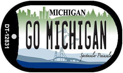 Go Michigan Novelty Metal Dog Tag Necklace DT-12831