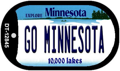 Go Minnesota Novelty Metal Dog Tag Necklace DT-12845