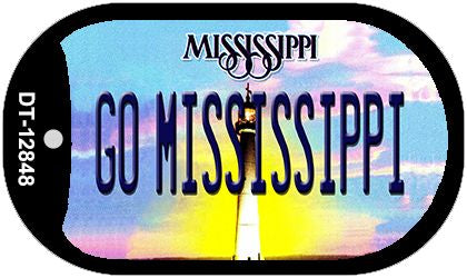 Go Mississippi Novelty Metal Dog Tag Necklace DT-12848