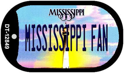 Mississippi Fan Novelty Metal Dog Tag Necklace DT-12849