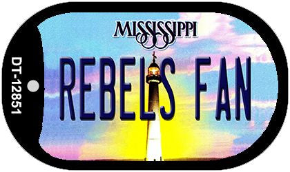 Rebels Fan Novelty Metal Dog Tag Necklace DT-12851