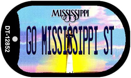 Go Mississippi State Novelty Metal Dog Tag Necklace DT-12852