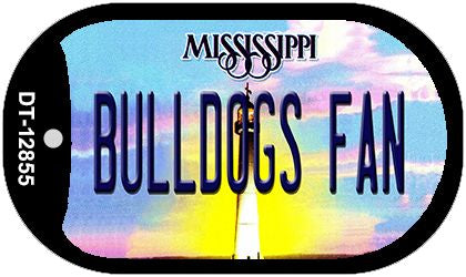 Bulldogs Fan Novelty Metal Dog Tag Necklace DT-12855