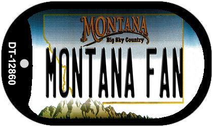 Montana Fan Novelty Metal Dog Tag Necklace DT-12860