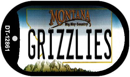 Grizzlies Novelty Metal Dog Tag Necklace DT-12861