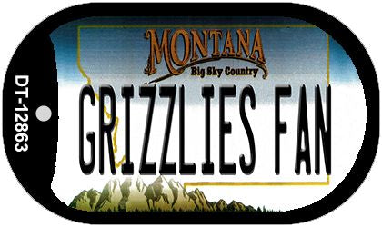 Grizzlies Fan Novelty Metal Dog Tag Necklace DT-12863