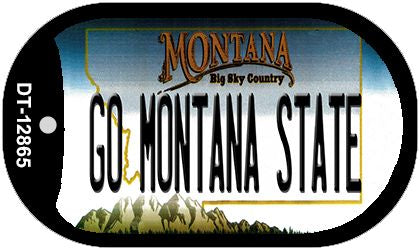 Go Montana State Novelty Metal Dog Tag Necklace DT-12865