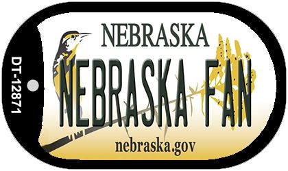 Nebraska Fan Novelty Metal Dog Tag Necklace DT-12871