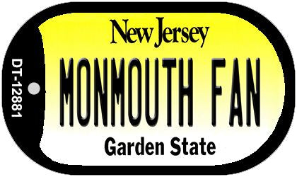 Monmouth Fan Novelty Metal Dog Tag Necklace DT-12881