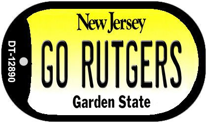 Go Rutgers Novelty Metal Dog Tag Necklace DT-12890
