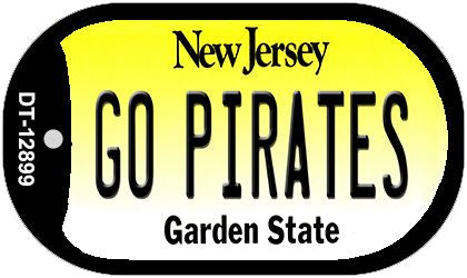 Go Pirates Novelty Metal Dog Tag Necklace DT-12899