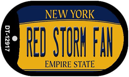 Red Storm Fan Novelty Metal Dog Tag Necklace DT-12917