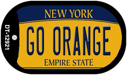 Go Orange Novelty Metal Dog Tag Necklace DT-12921