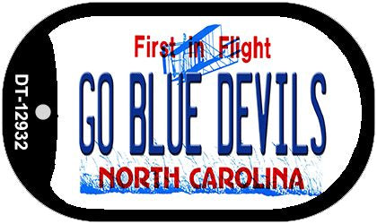 Go Blue Devils Novelty Metal Dog Tag Necklace DT-12932