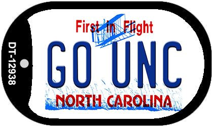 Go Univ North Carolina Novelty Metal Dog Tag Necklace DT-12938