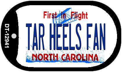 Tar Heels Fan Novelty Metal Dog Tag Necklace DT-12941