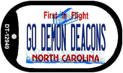 Go Demon Deacons Novelty Metal Dog Tag Necklace DT-12949