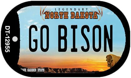 Go Bison Novelty Metal Dog Tag Necklace DT-12955