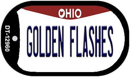Golden Flashes Novelty Metal Dog Tag Necklace DT-12960