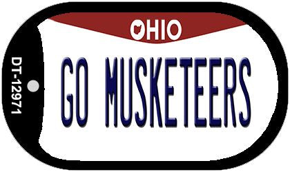Go Musketeers Novelty Metal Dog Tag Necklace DT-12971