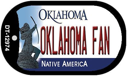 Oklahoma Fan Novelty Metal Dog Tag Necklace DT-12974