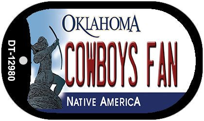 Cowboys Fan Novelty Metal Dog Tag Necklace DT-12980