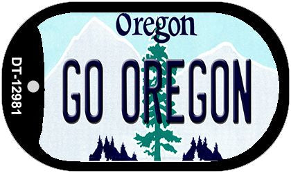 Go Oregon Novelty Metal Dog Tag Necklace DT-12981