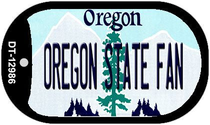 Oregon State Fan Novelty Metal Dog Tag Necklace DT-12986