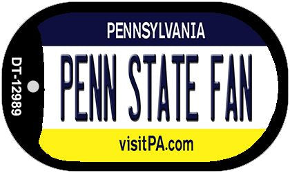 Penn State Fan Novelty Metal Dog Tag Necklace DT-12989