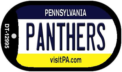 Panthers Novelty Metal Dog Tag Necklace DT-12995
