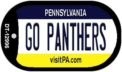 Go Panthers Novelty Metal Dog Tag Necklace DT-12996