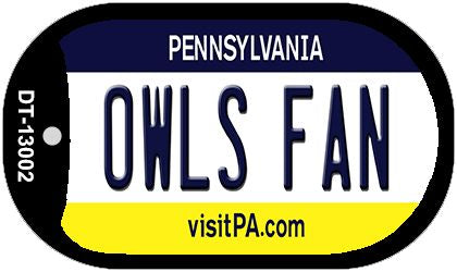 Owls Fan Novelty Metal Dog Tag Necklace DT-13002