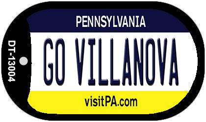 Go Villanova Novelty Metal Dog Tag Necklace DT-13004