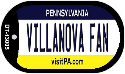 Villanova Fan Novelty Metal Dog Tag Necklace DT-13005