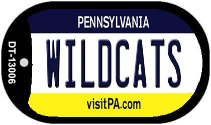 Wildcats Novelty Metal Dog Tag Necklace DT-13006