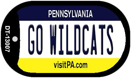 Go Wildcats Novelty Metal Dog Tag Necklace DT-13007