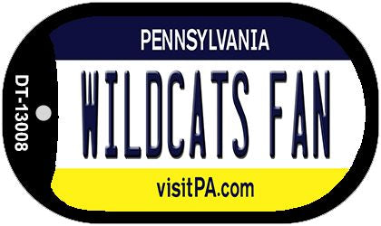 Wildcats Fan Novelty Metal Dog Tag Necklace DT-13008