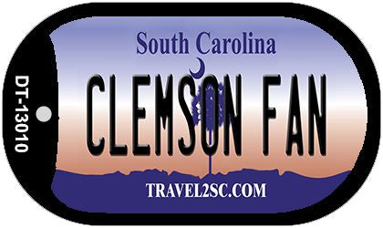 Clemson Fan Novelty Metal Dog Tag Necklace DT-13010