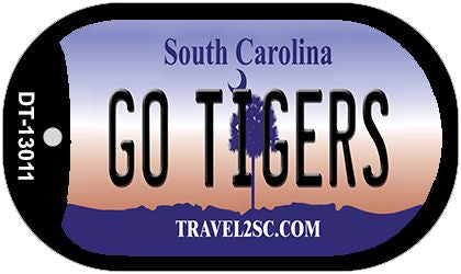 Go Tigers Novelty Metal Dog Tag Necklace DT-13011